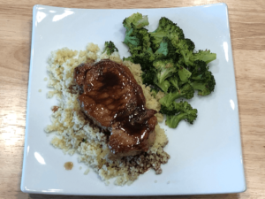 Balsamic pork chops