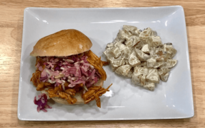 Barbecue chicken sandwich