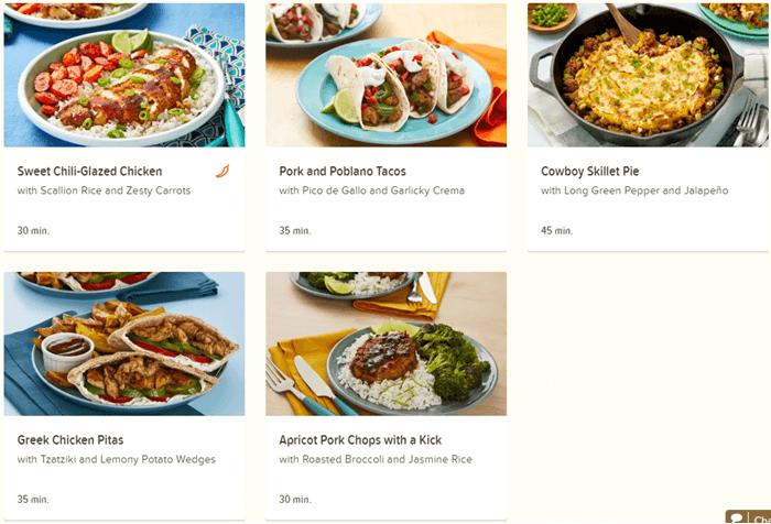 EveryPlate meals