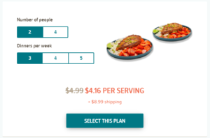 EveryPlate pricing