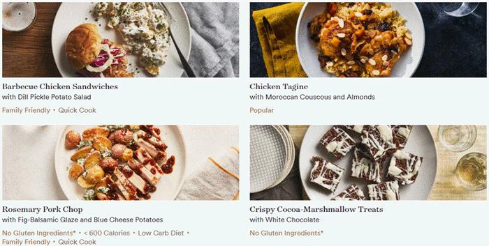 Plated meals