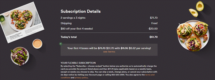 Plated subscription