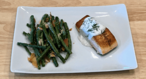 Salmon with Dill Crema